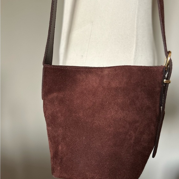 Madewell Handbags - Madewell Brown Suede Crossbody Bag